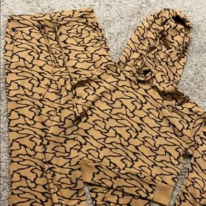 Sweat pants and sweater